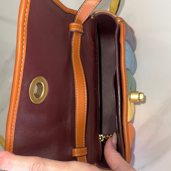 Coach Rainbow Quilted Leather Turnlock Shoulder Bag 20 (2021 Pride) - Picture 5 of 11